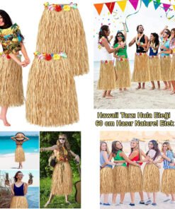 TTT Hawaii Tarzı Hula Eteği – 60 cm Hasır Natural Etek