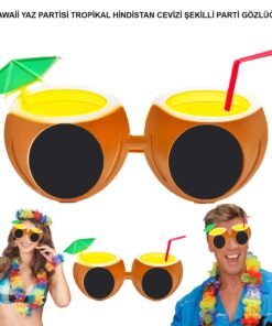TTT Hindistan Cevizi Tasarımlı Yaza Merhaba Parti Gözlüğü