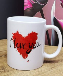 TTT I Love You Tasarımlı Kupa Bardak