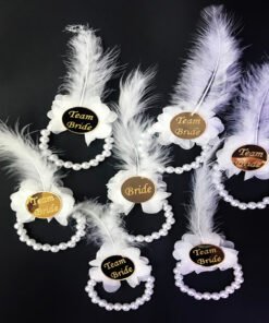 TTT İncili Nedime Bilekliği Altın Pleksili Beyaz 7 Adet