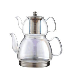 TTT İndüksiyon Tabanlı Borosilikat Cam Demlik