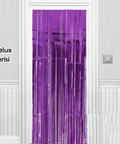 TTT Işıltılı Duvar ve Kapı Perdesi Mor Renk