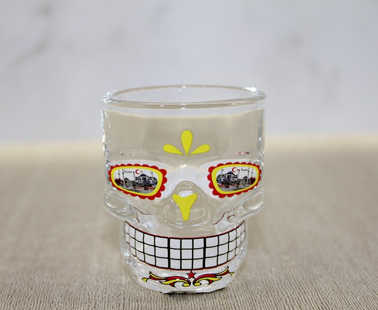 TTT İstanbul Temalı Cam Kurukafa Shot Bardak