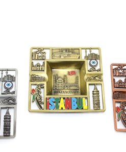 TTT İstanbul Temalı Yöresel Metal Küllük Kare
