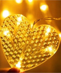 TTT Kalp Perde Led Işık 3m 6 Sıra 12 Adet Gün Işığı