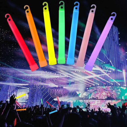 TTT Karanlıkta Yanan Asılabilir ip Aparatlı Glow Stick Lamba Seti 15cm
