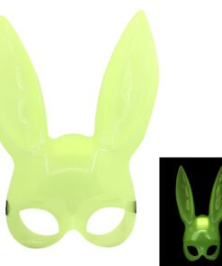 TTT Karanlıkta Yanan Glow Floresan Tavşan Maskesi