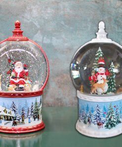 TTT Kardan Adam Ve Noel Babalı Işıklı Müzikli Kar Küresi