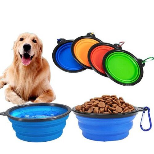 TTT Katlanabilir Kedi Köpek Mama-Su Kabı