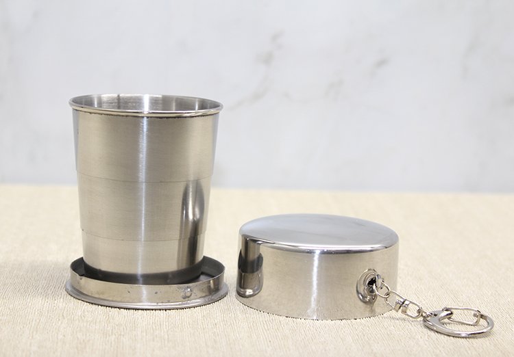 TTT Katlanabilir Tekli Paslanmaz Çelik Shot Bardak 7 cm