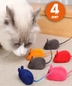 TTT Kedi Eğitim Oyun Faresi 4 Adet