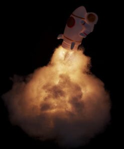 TTT Kendin Yap Uçan Astronot Tasarımlı Gece Lambası