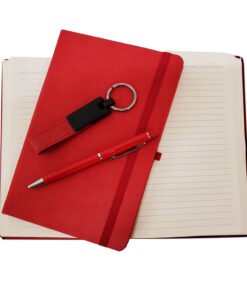 TTT Kırmızı Defter Kalem ve Anahtarlık Seti