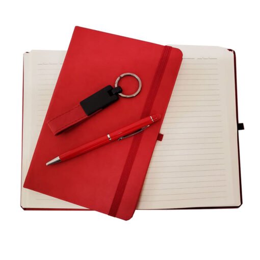 TTT Kırmızı Defter Kalem ve Anahtarlık Seti