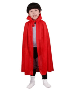 TTT Kırmızı Renk Yakalı Pelerin Çocuk Boy 90 cm