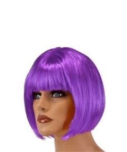 TTT Kısa Mor Peruk Saç
