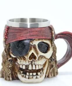 TTT Korsan Tasarımı Paslanmaz Çelik Kupa Bardak