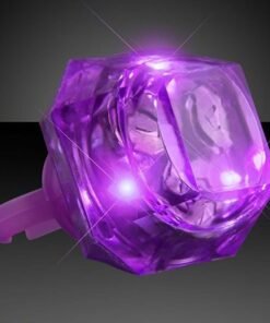 TTT Kristal Tasarımlı Led Işıklı Mor Yüzük