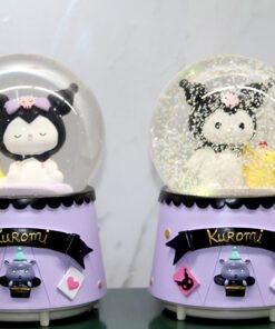 TTT Kuromi İçi Dönmeli Püskürtmeli Işıklı Müzikli Kar Küresi Büyük Boy Model 2
