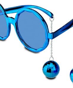 TTT Mavi Disko Toplu Küpeli Parti Gözlüğü