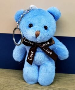TTT Mavi Peluş Ayıcık Anahtarlık