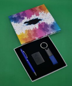 TTT Mavi Renkli Kalem Çakmak ve Anahtarlık Set