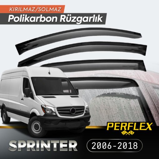TTT Mercedes Sprinter 2006-2018 Cam Rüzgarlığı V2 Mugen