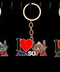 TTT Metal Ayasofya Anahtarlık (I Love Ayasofya)