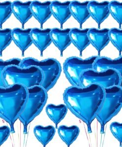 TTT Metalize Mavi Kalp Folyo Balon