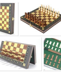 TTT Mıknatıslı Ahşap Hazneli Satranç Takımı