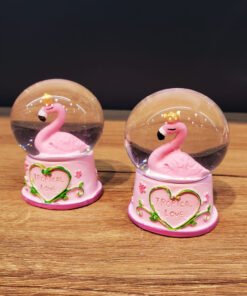 TTT Mini Işıklı Flamingo Kar Küresi