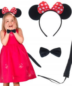 TTT Minnie Mouse Taç Kuyruk Papyon Gösteri Seti