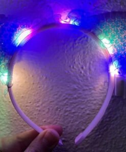 TTT Mor Pullu Led Işıklı Kedi Kulak Taç