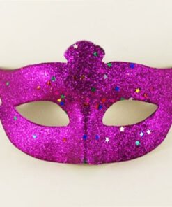 TTT Mor Renk Simli Yıldızlı Kostüm Partisi Maskesi