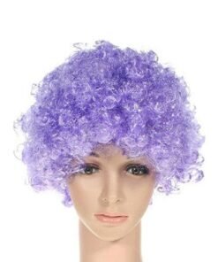 TTT Mor Renkli Kıvırcık Peruk