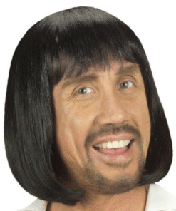 TTT Ortaçağ Peruğu Kısa Siyah