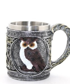 TTT Paslanmaz Çelik Baykuş Kupa Bardak Model 2