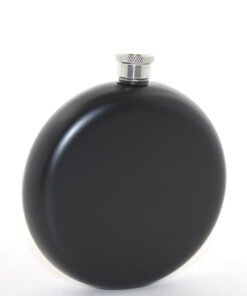 TTT Paslanmaz Çelik Yuvarlak 8 Oz Tekli Matara Siyah Renk