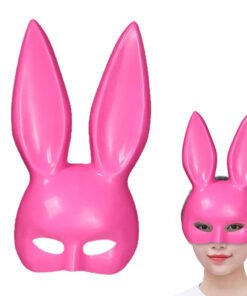 TTT Pembe Renk Ekstra Lüks Uzun Tavşan Maskesi