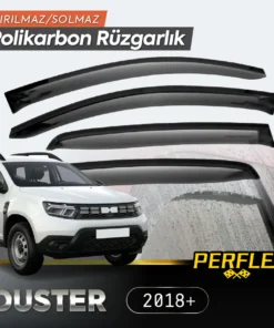 TTT Perflex Polikarbon Kırılmaz Rüzgarlık V2 Düz Dacia Duster 2018+