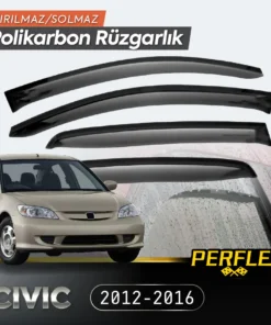 TTT Perflex Polikarbon Kırılmaz Rüzgarlık V2 Mugen Honda Civic 2001-2006