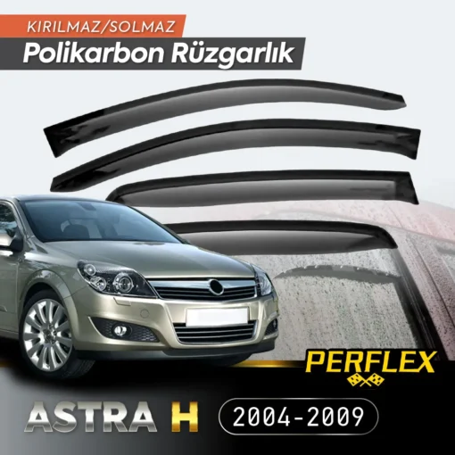 TTT Perflex Polikarbon Kırılmaz Rüzgarlık V2 Mugen Opel Astra H 2004-2009