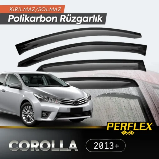 TTT Perflex Polikarbon Kırılmaz Rüzgarlık V2 Mugen Toyota Corolla 2013+