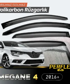 TTT Perflex Polikarbon Kırılmaz Rüzgarlık V2 Renault Megane 4 Sedan Avant 2016+