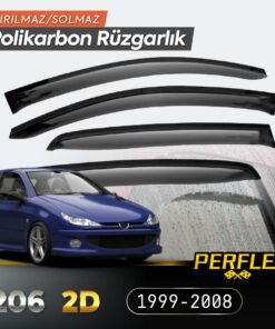 TTT Peugeot 206 2D (Tek Kapı) 1999-2008 Cam Rüzgarlığı V2 Düz