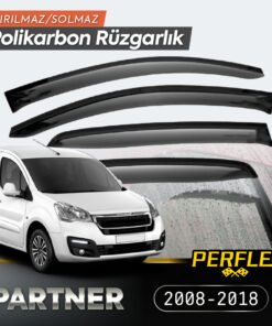 TTT Peugeot Partner Tepee 2008-2018 Cam Rüzgarlığı V2 Düz