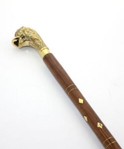 TTT Pirinç Aslan Büstü Baston Model 2
