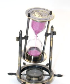 TTT Pirinç Dümenli Pusulalı Kum Saati