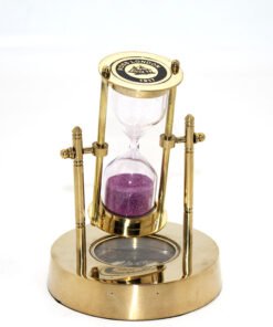 TTT Pirinç Pusulalı Kum Saati Model 1