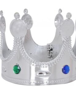 TTT Plastik Kral Tacı Gümüş Renk Yetişkin 55 cm